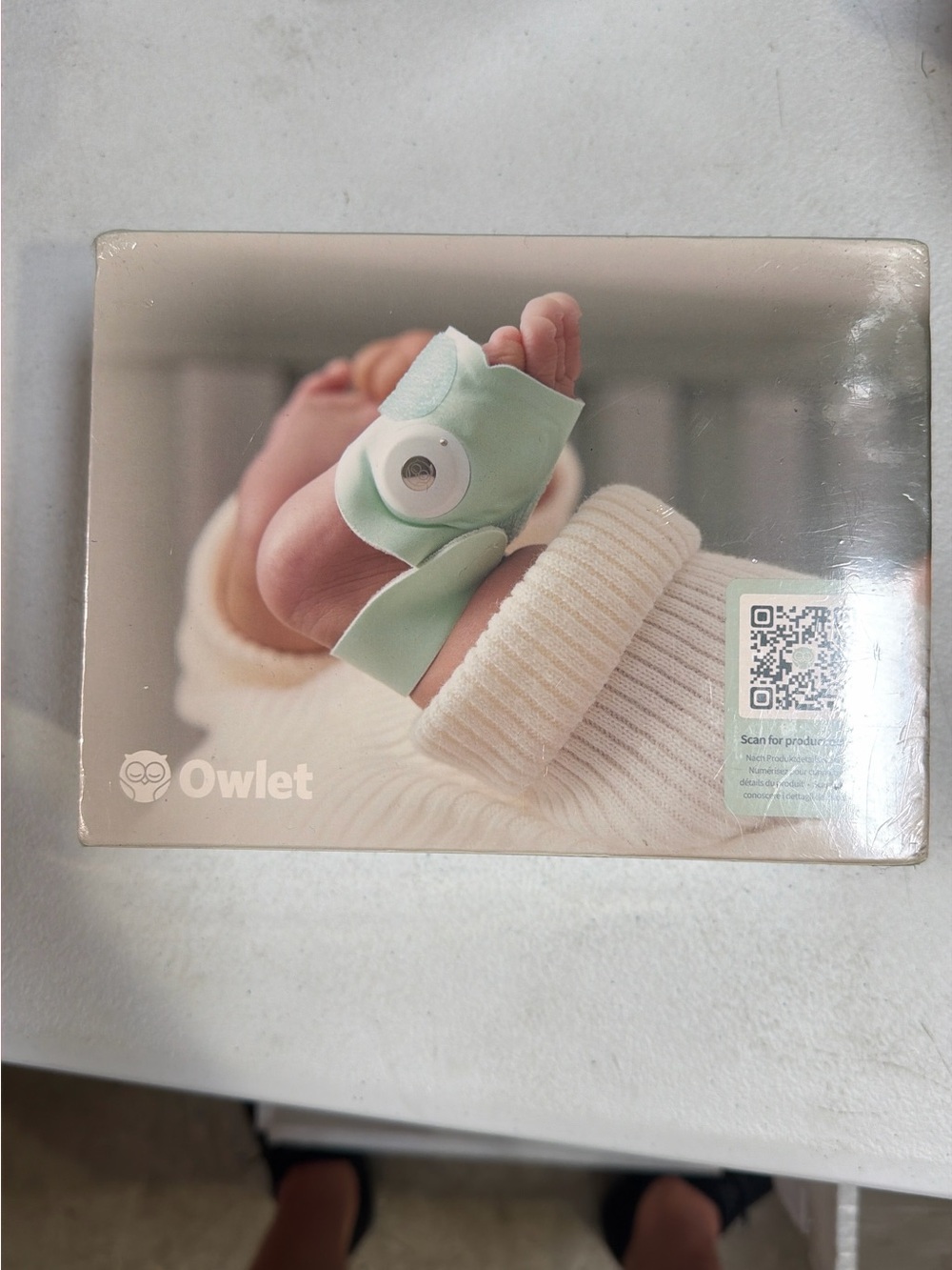 Dream Sock Baby Monitor Sock in Light Mint - Picture 2 of 3